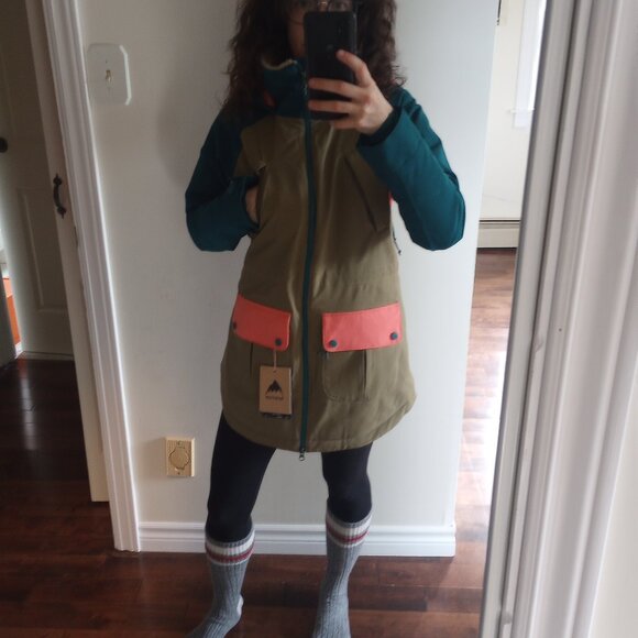 XS Burton Prowess Winter Jacket (Olive) - Picture 4 of 4